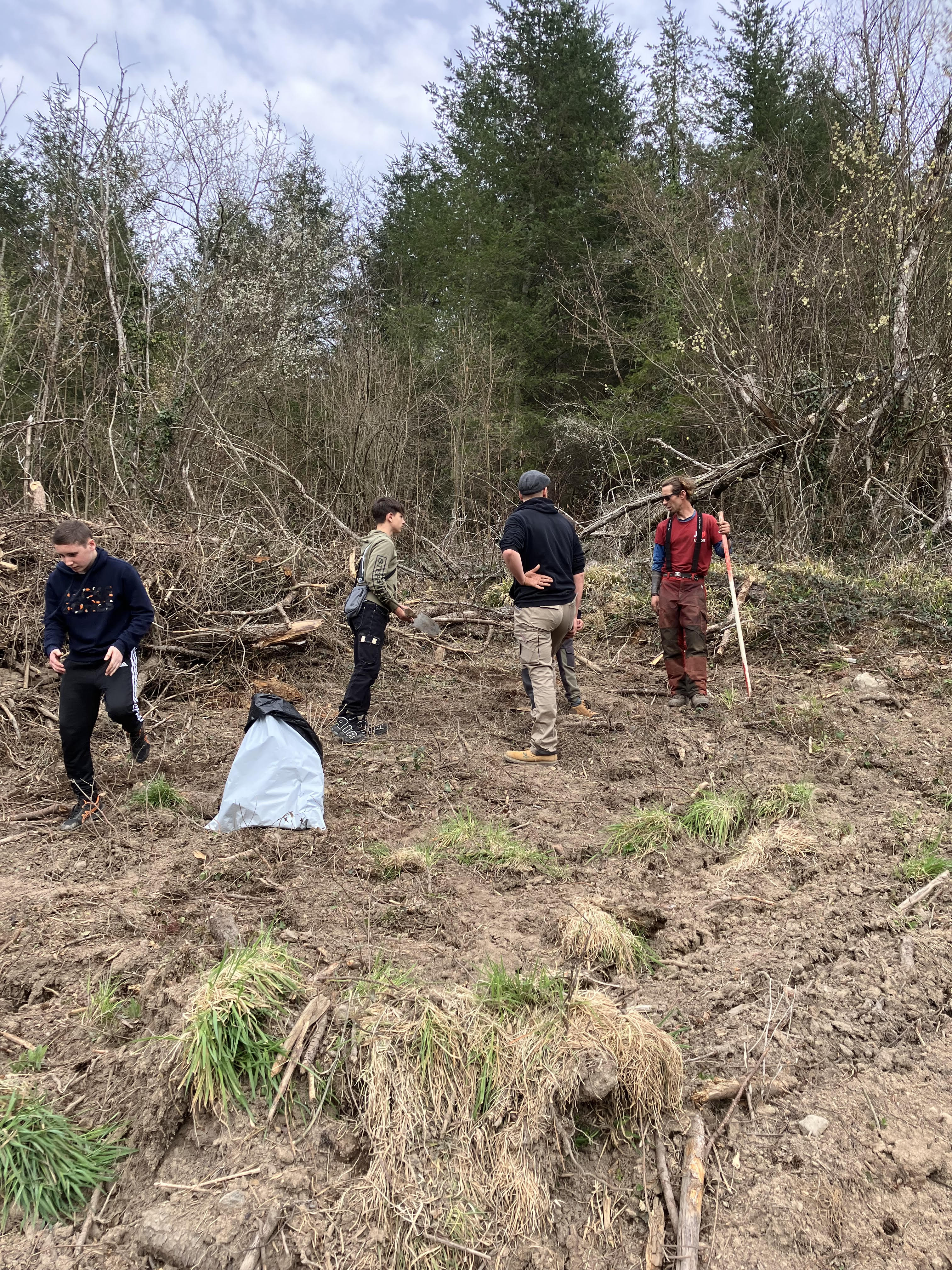 Visite d'un chantier de sylviculture à Chambost-Allières