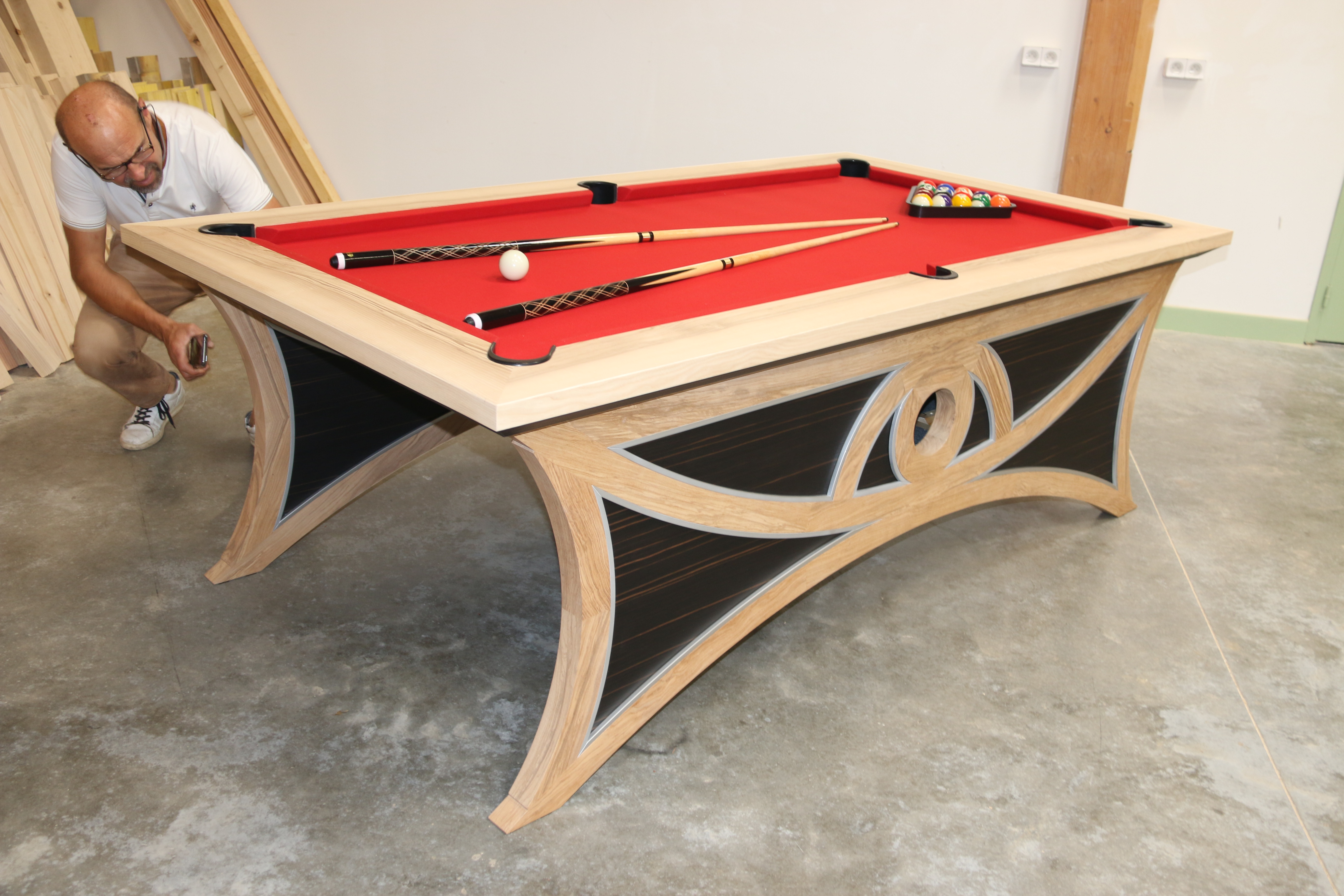 Table de billard réalisée par M.SUBTIL