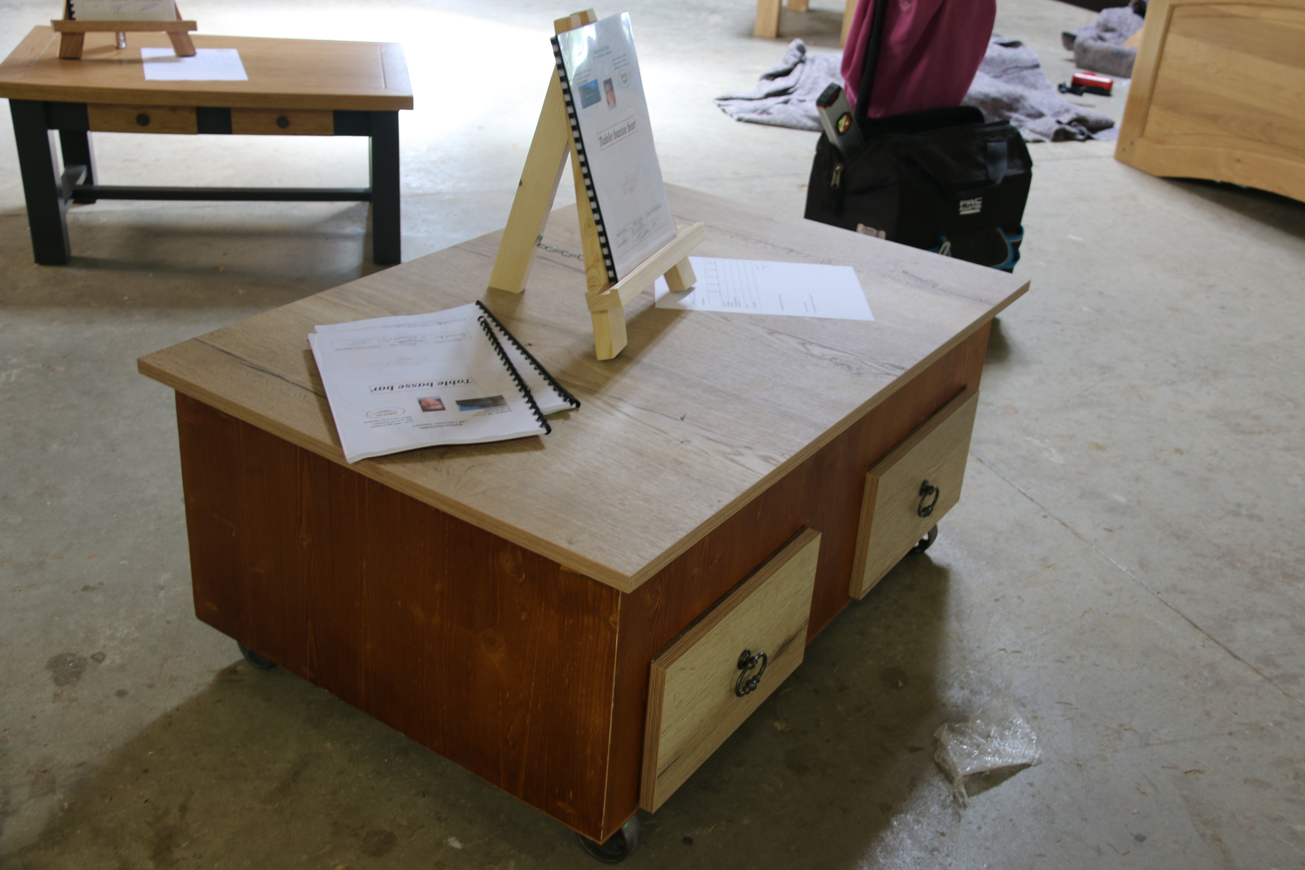 Table basse réalisée par M.PUSCEDU