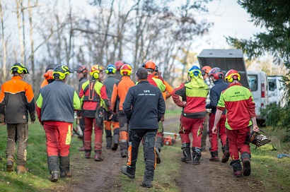 Les jeunes de la MFR de Lamure sur Azergues en apprentissage en Bac Pro Forêt