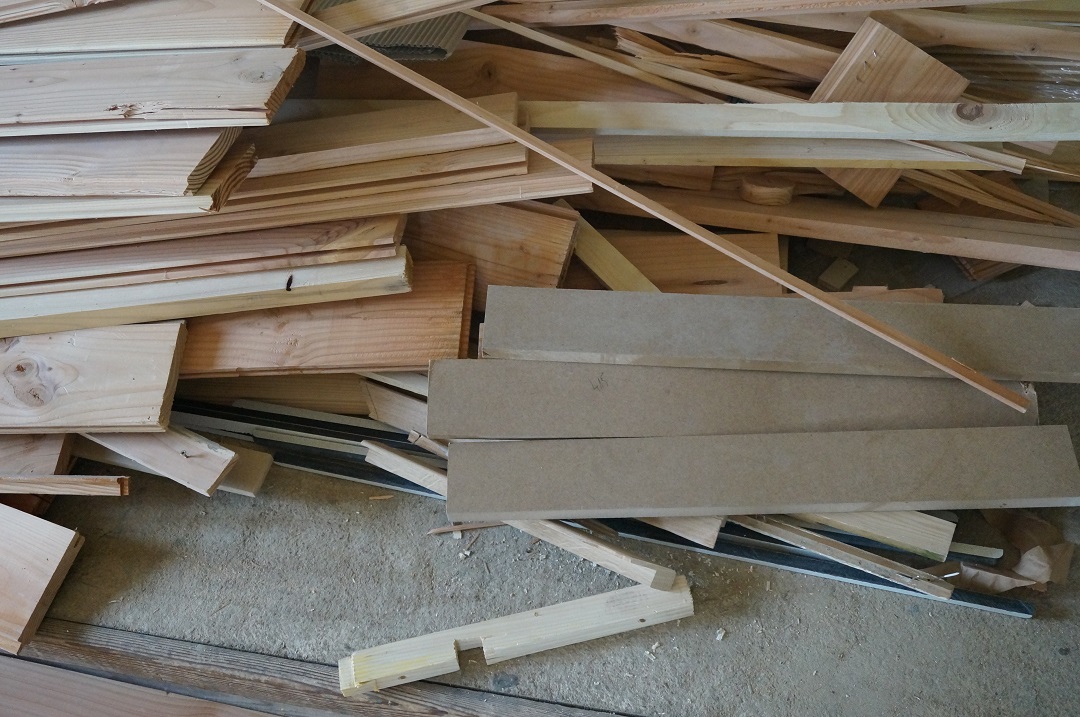 Des planches de bois 